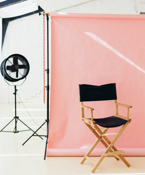 empty char near pink screen